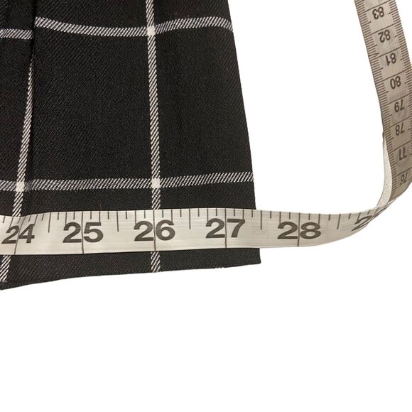 Hot Topic White Black Plaid Pleated Mini Skirt Grommet Belt M Punk‎ Goth Rock - Picture 9 of 10